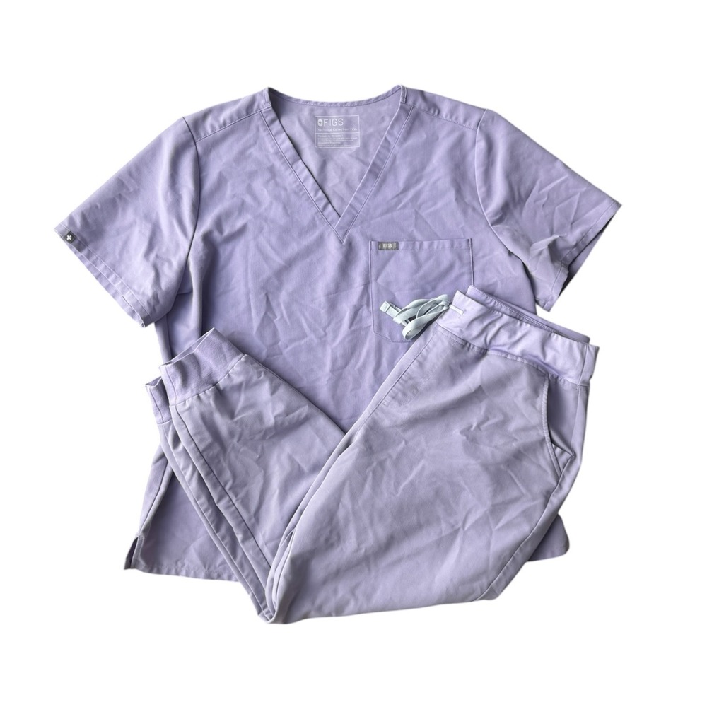 FIGS Limited Edition Lavender Dew Set Catarina Top (XXL) Zamora Joggers (XL/)